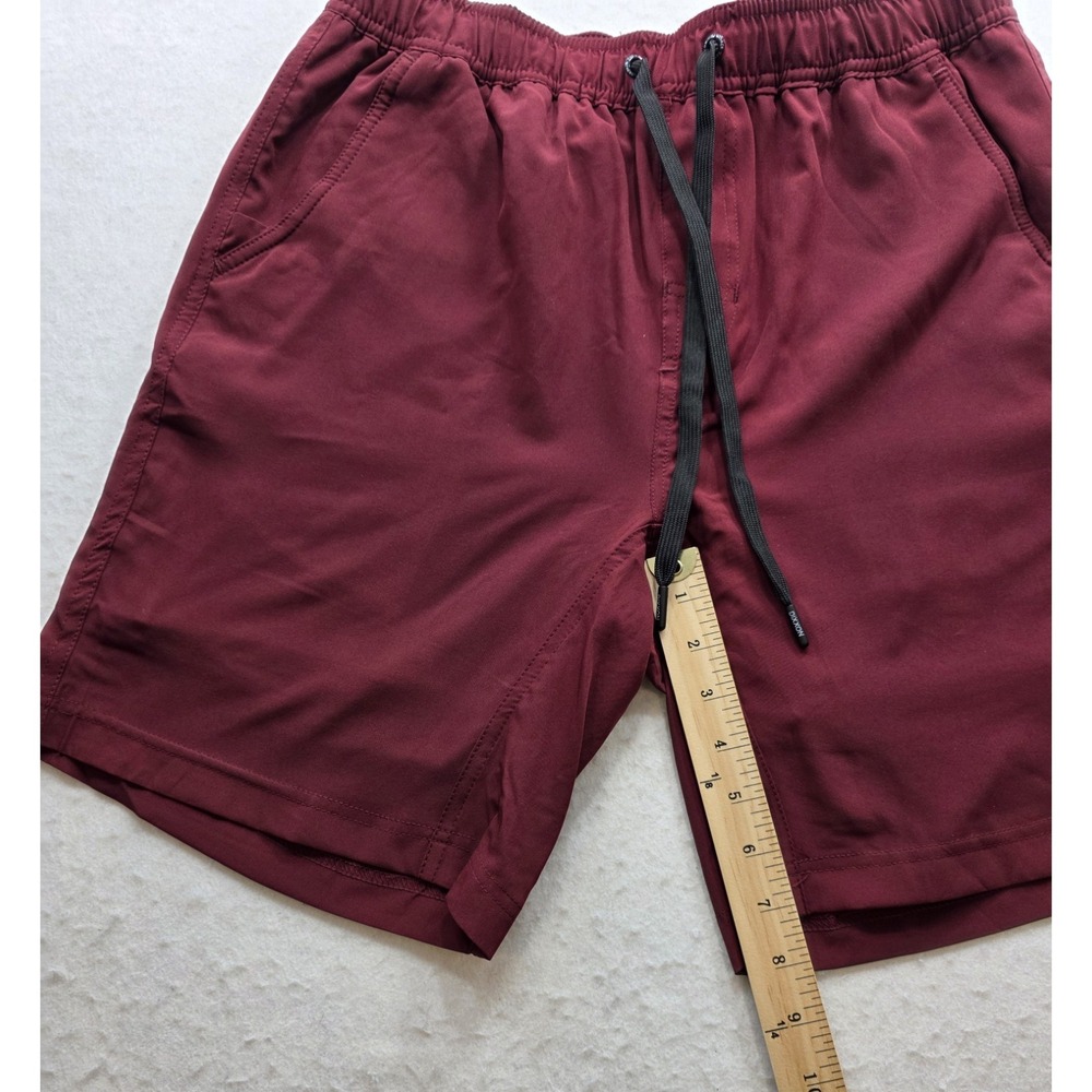 Dixxon Men's Maroon Elastic / Drawstring Waist Hiking Shorts. Size M - Picture 4 of 8